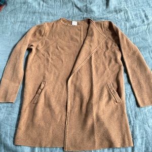 Jcrew long, open front cardigan